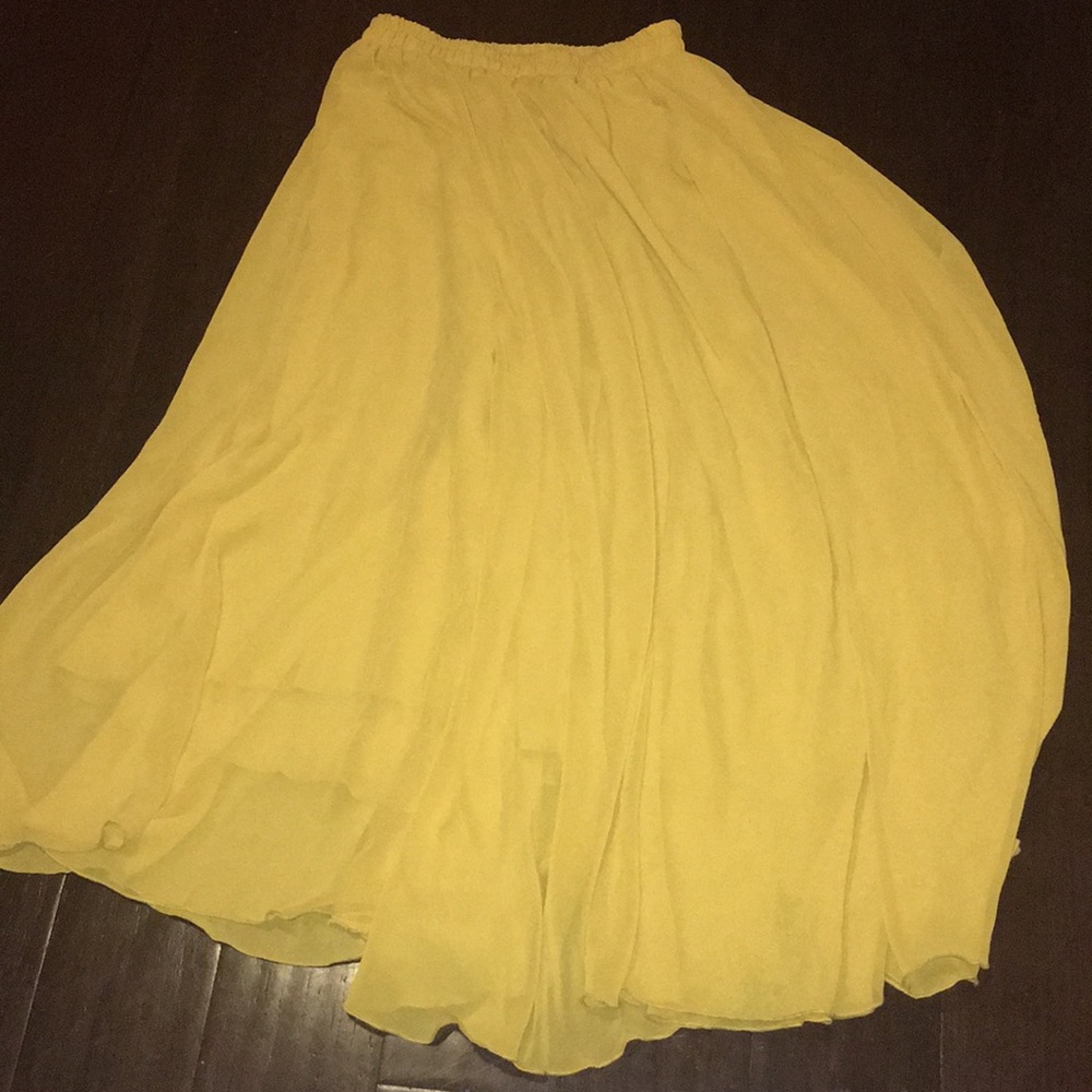 Mustard Yellow Maxi Skirt